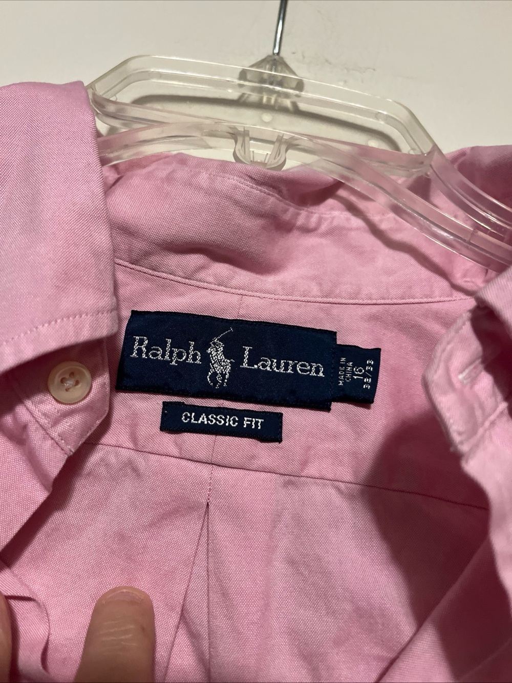 Ralph Lauren Classic Button-Down Shirt in Pink 16 - 32/33 - Picture 2 of 3